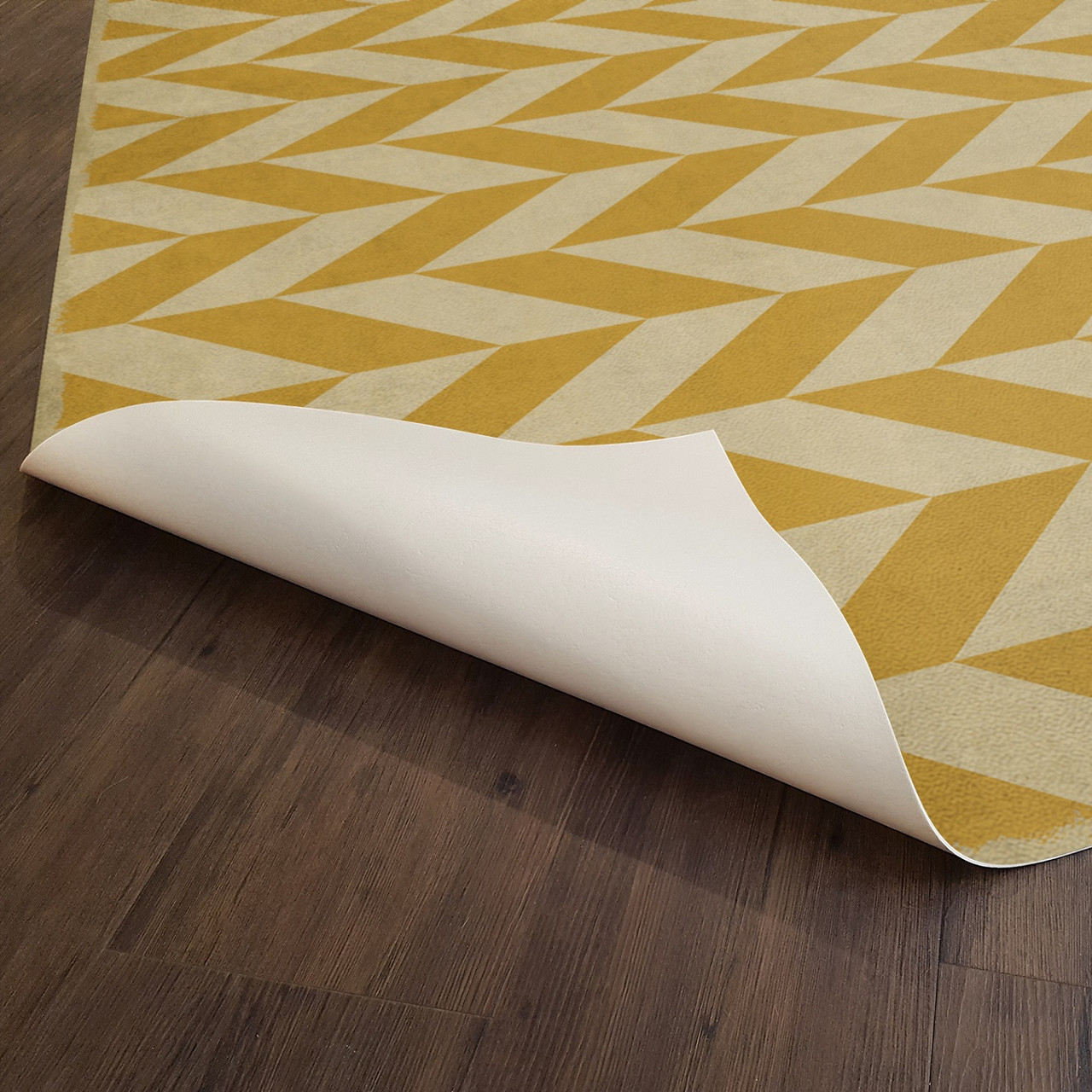 Classic Pattern  6 Apollo - vinyl floor cloth underside 