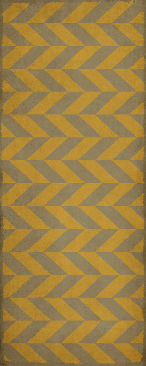 Classic Pattern 6 Artemis - vinyl floor cloth sizes 30x75, 36x90