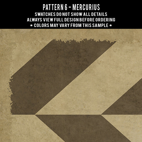 Classic Pattern  6 Mercurius - vinyl floor cloth swatch sample