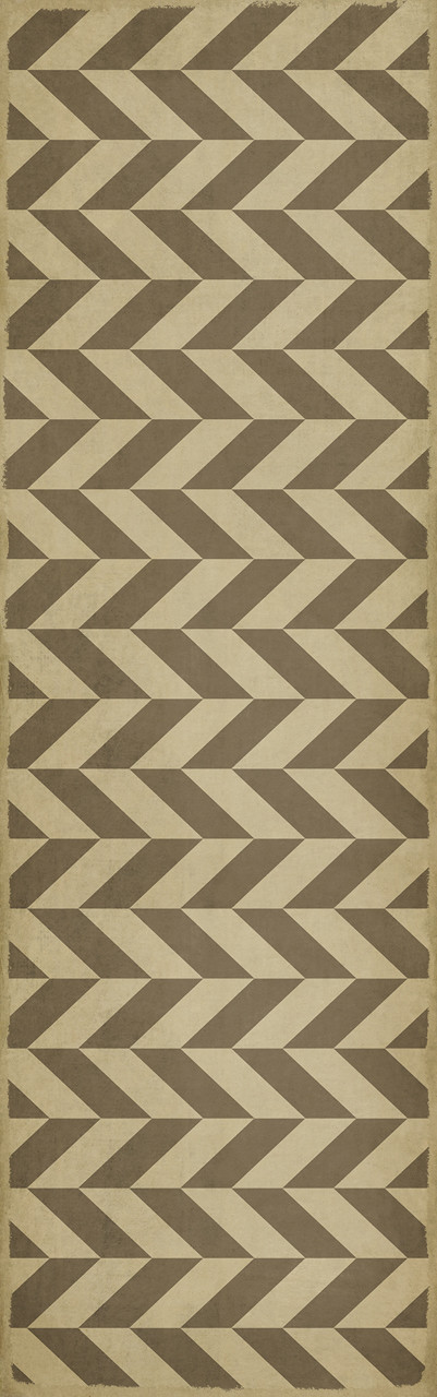 Classic Pattern  6 Mercurius - vinyl floor cloth sizes 24x77, 30x96, 26x83, 36x115