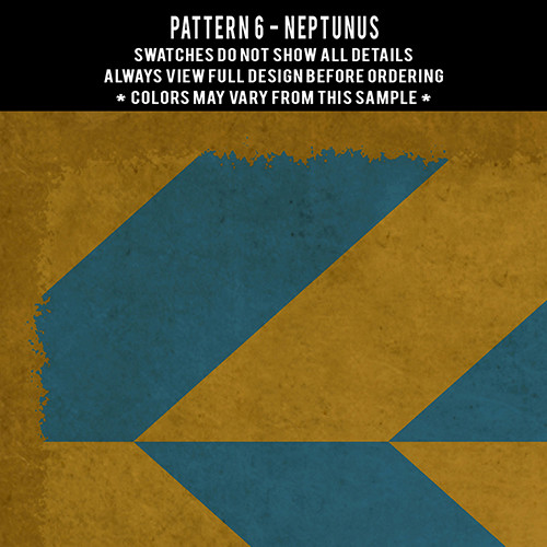 Classic Pattern  6 Neptunus - vinyl floor cloth swatch sample