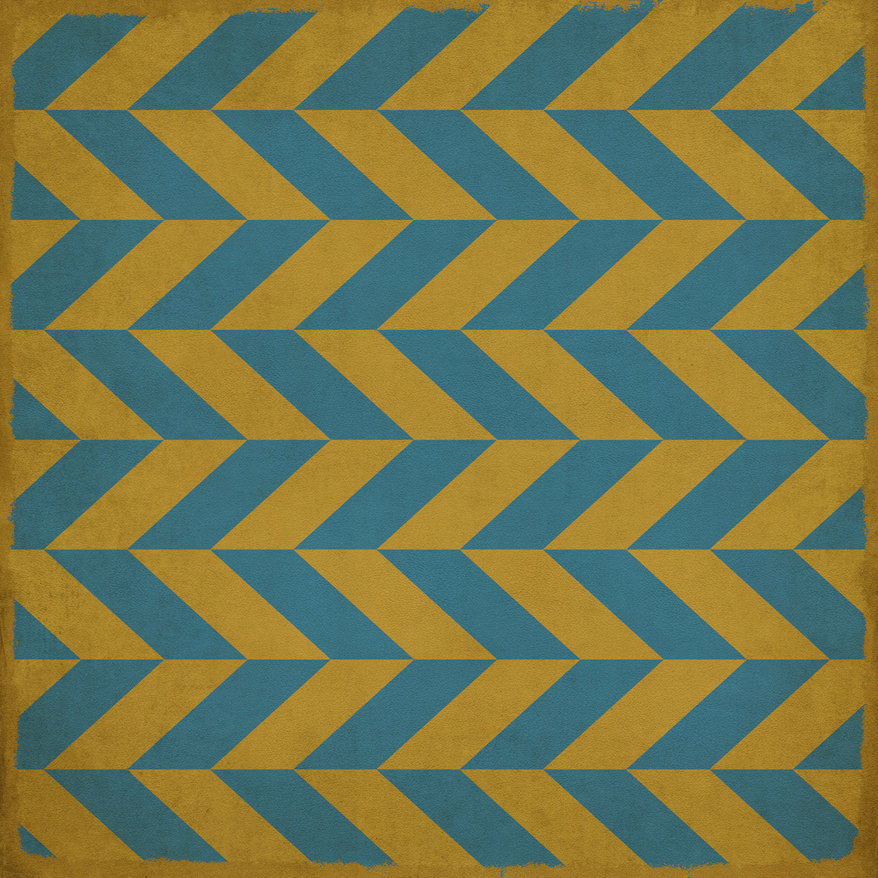 Classic Pattern  6 Neptunus - vinyl floor cloth sizes 36x36, 48x48