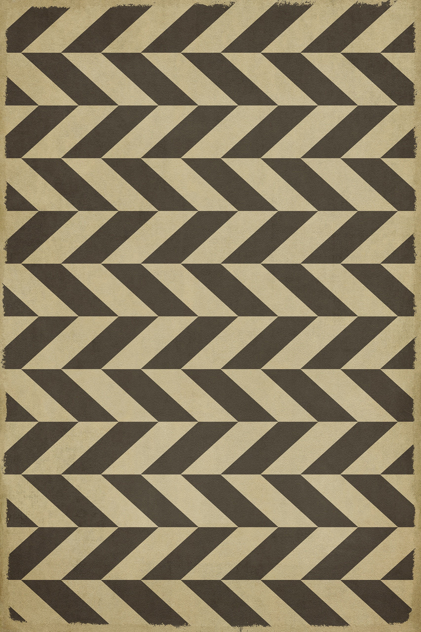 Classic Pattern 6 Vulcan - vinyl floor cloth sizes 20x30, 24x36, 30x44, 38x56