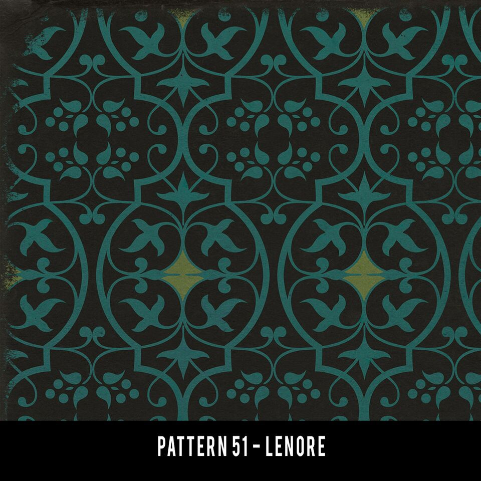Pattern 51 Lenore - vinyl floor cloths watch sample