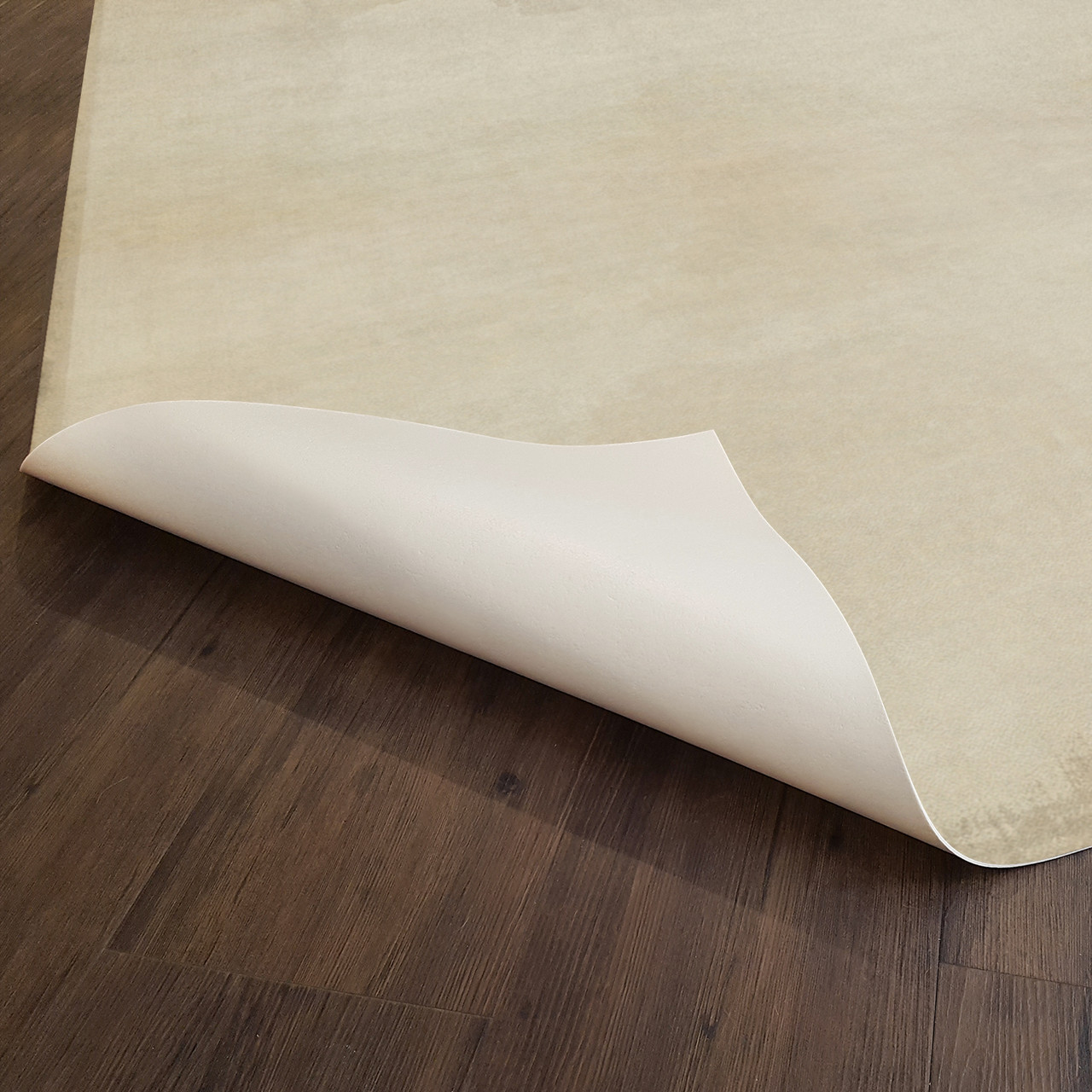 Pattern 52 Whitewash - vinyl floor cloth underside 