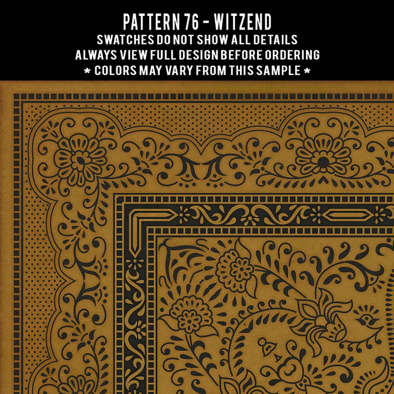 Pattern 76 Witzend - vinyl floor cloth
