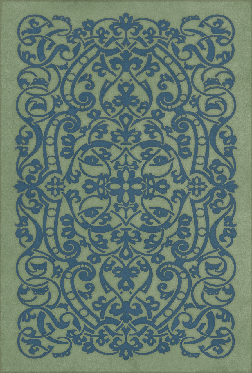 Pattern 77 Liszt - vinyl floor cloth rectangle sizes