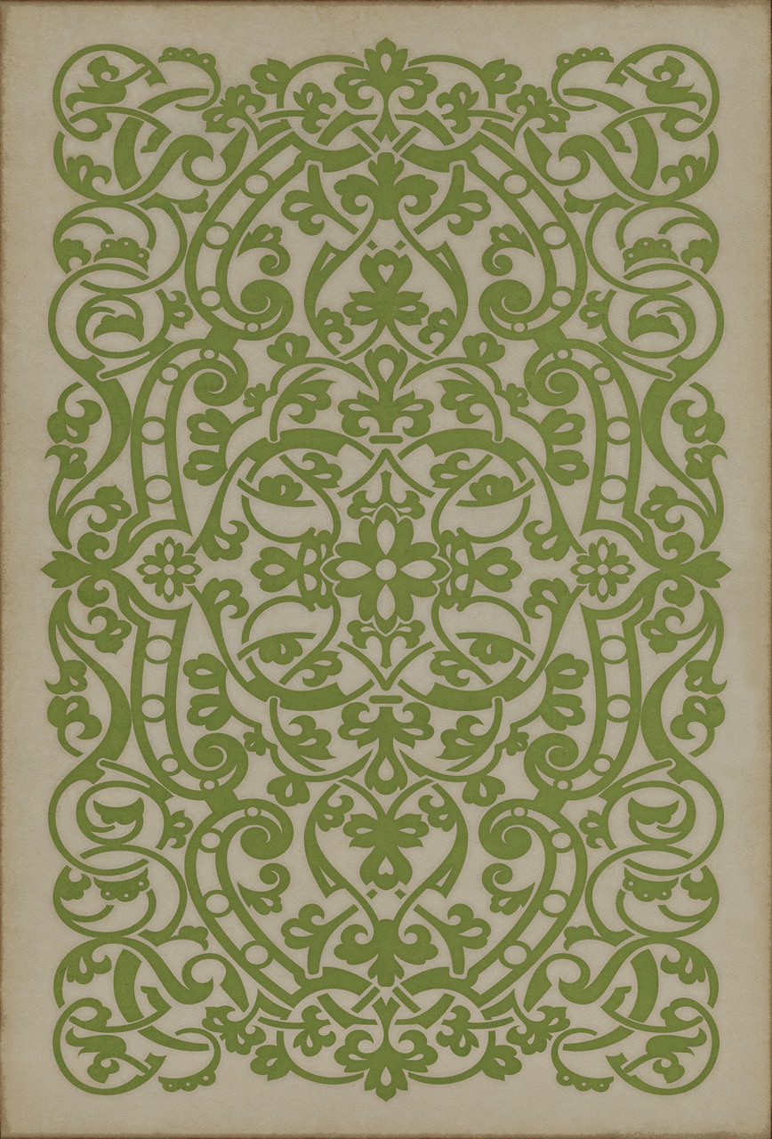 Pattern 77 Schubert - vinyl floor cloth rectangle sizes