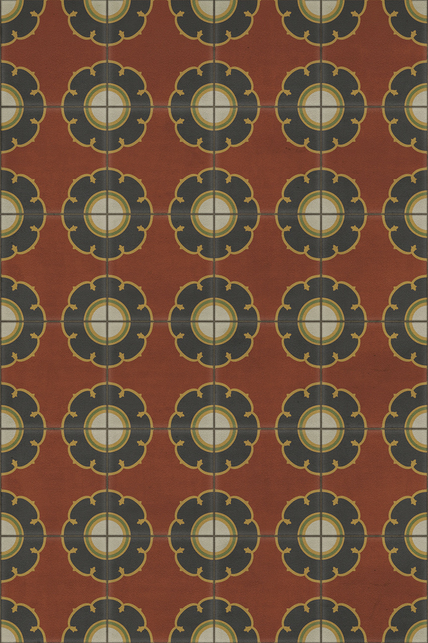 Pattern 78 Cabaret - vinyl floor cloth sizes 20x30, 24x36, 30x44, 38x56