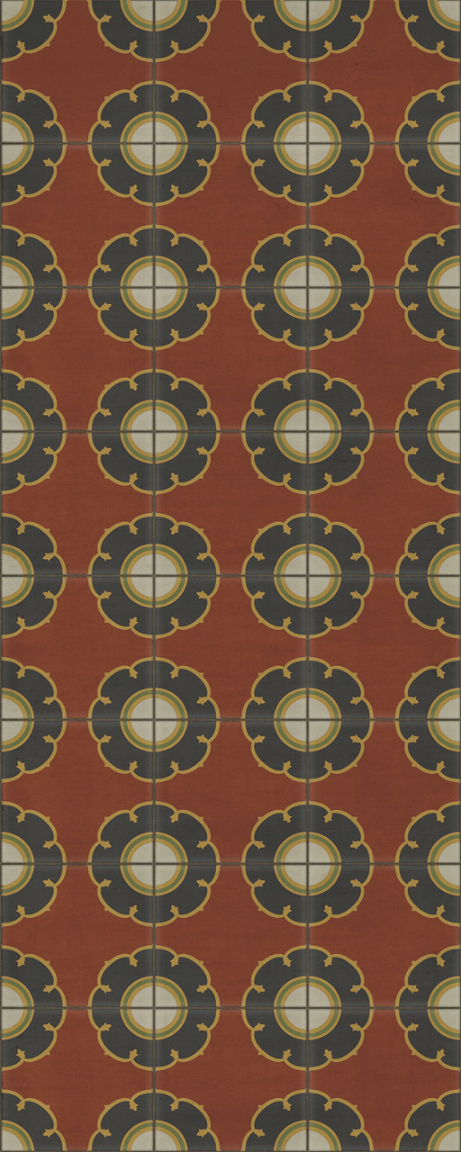 Pattern 78 Cabaret - vinyl floor cloth sizes 30x75, 36x90