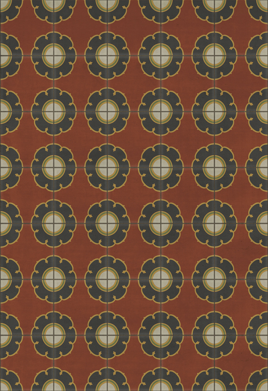 Pattern 78 Cabaret - vinyl floor cloth sizes 52x76, 70x102