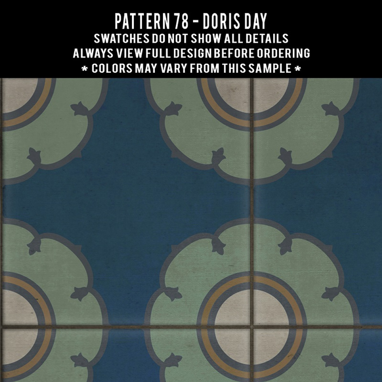 Pattern 78 Doris Day - vinyl floor cloth