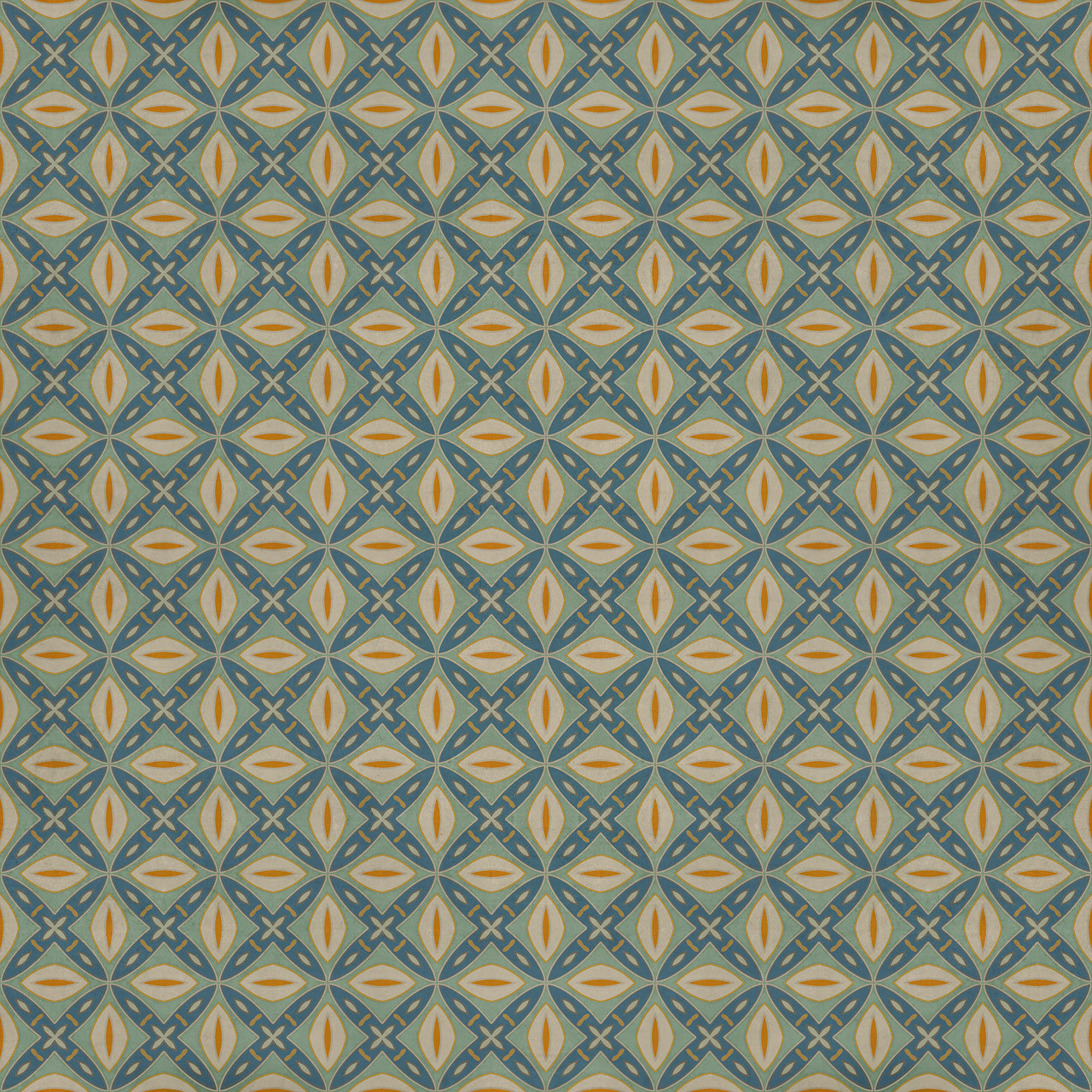 Pattern 82 Darling - vinyl floor cloth sizes 84x84, 96x96, 120x120