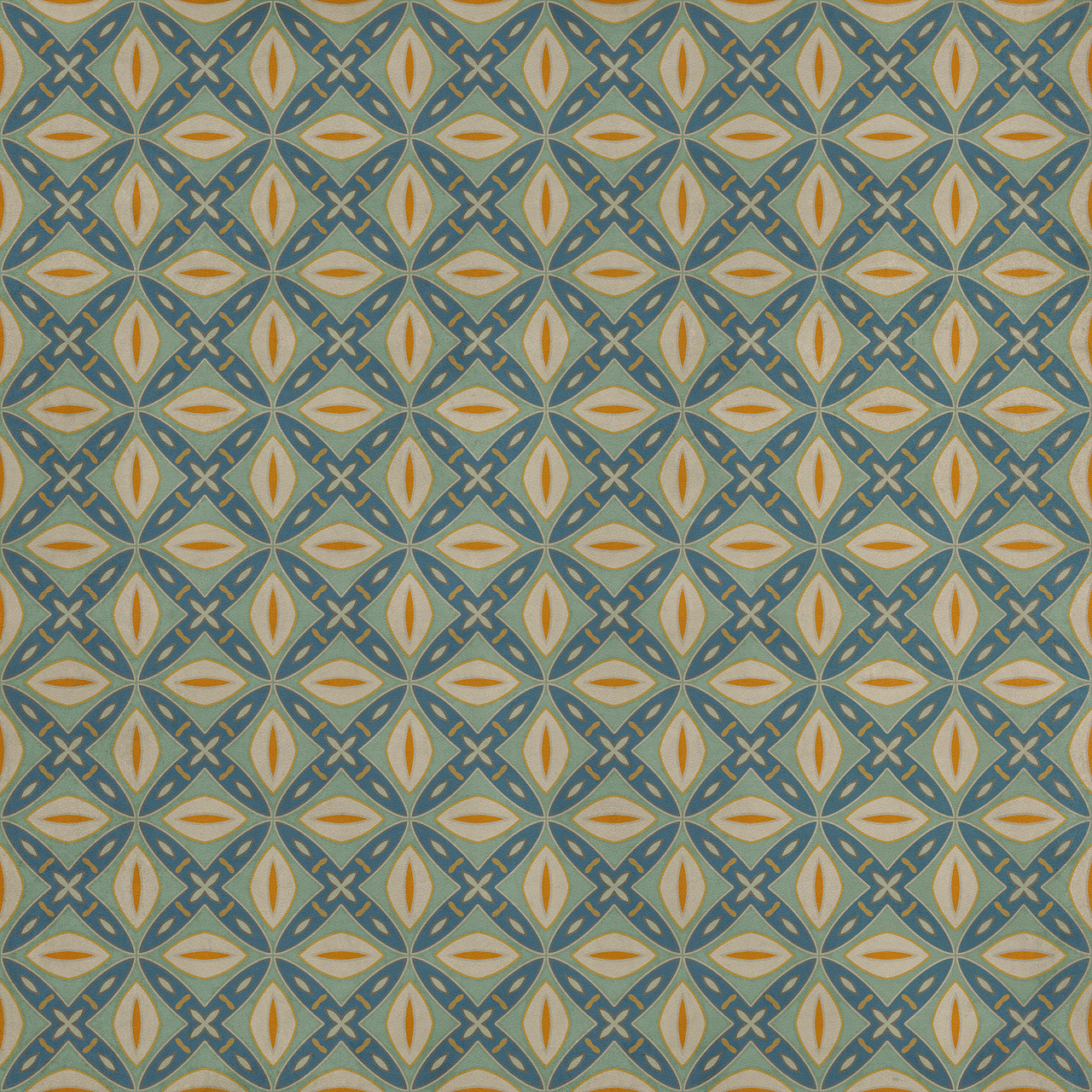 Pattern 82 Darling - vinyl floor cloth sizes 60x60, 72x72