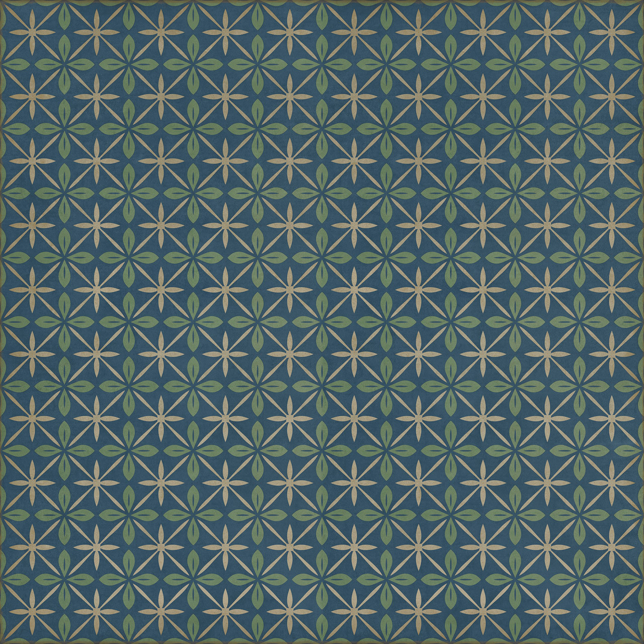 Pattern 81 Blue Moon Drive In - vinyl floor cloth sizes 84x84, 96x96, 120x120