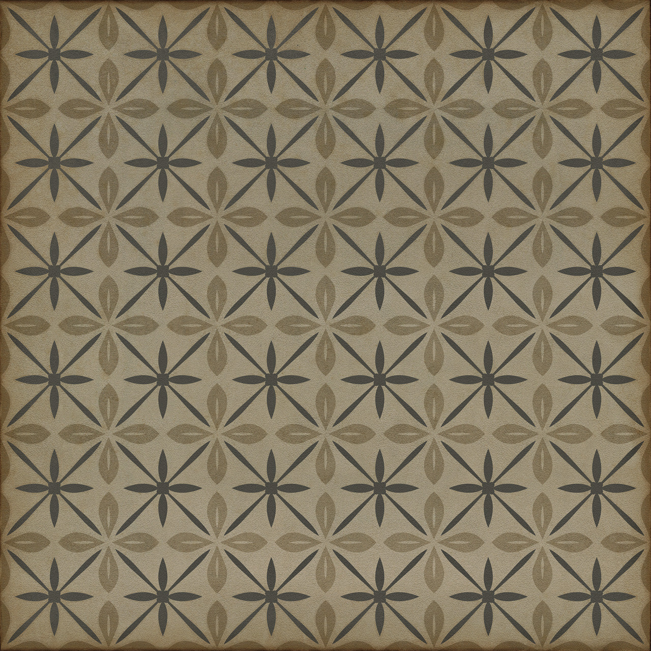 Pattern 81 Dining Car - vinyl floor cloth sizes 36x36, 48x48