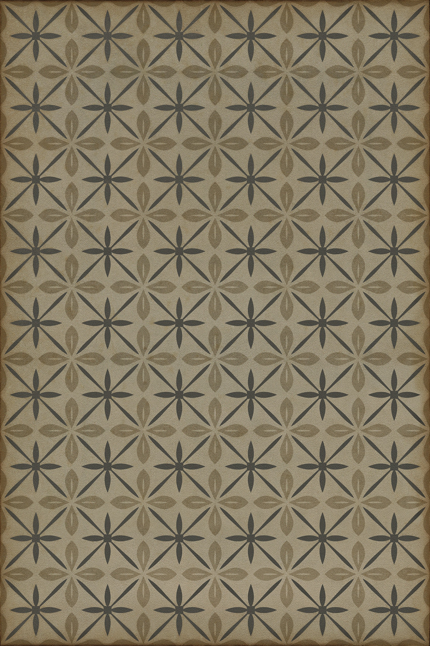 Pattern 81 Dining Car - vinyl floor cloth sizes 20x30, 24x36, 30x44, 38x56