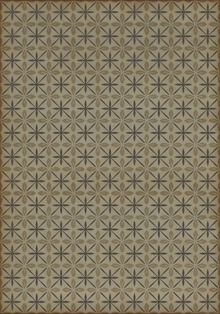 Pattern 81 Dining Car - vinyl floor cloth size 84x120