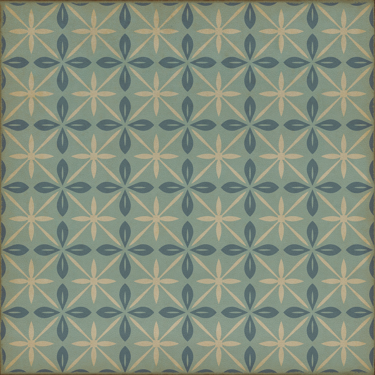 Pattern 81 Skyside Diner - vinyl floor cloth sizes 36x36, 48x48