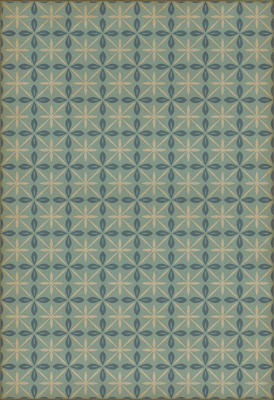 Pattern 81 Skyside Diner - vinyl floor cloth sizes 52x76, 70x102