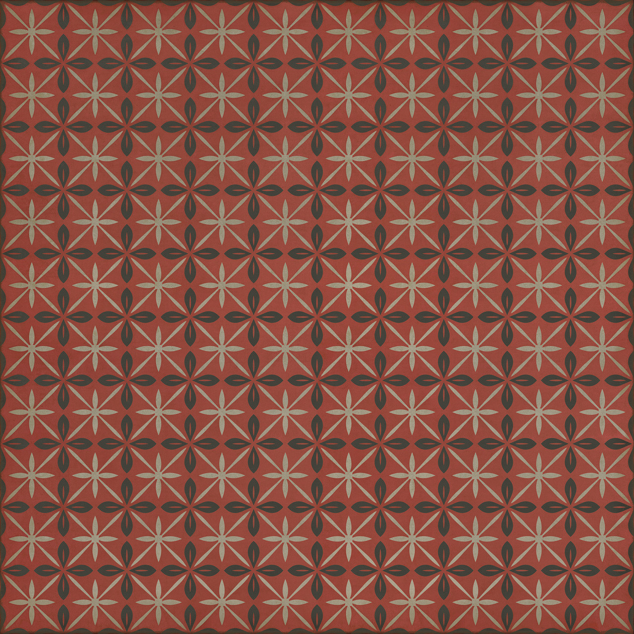 Pattern 81 The Atomic Diner - vinyl floor cloth sizes 96x96, 120x120