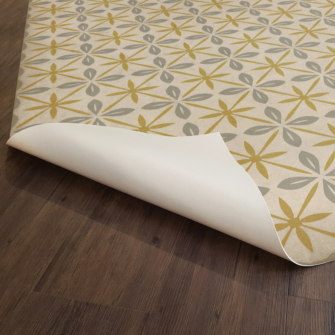Pattern 81 The Breakfast Club - vinyl floor cloth underside 