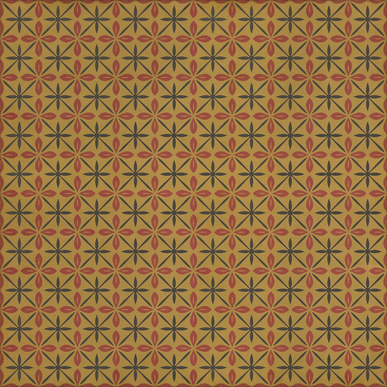 Pattern 81 The Courtside Stop - vinyl floor cloth sizes 84x84, 96x96, 120x120
