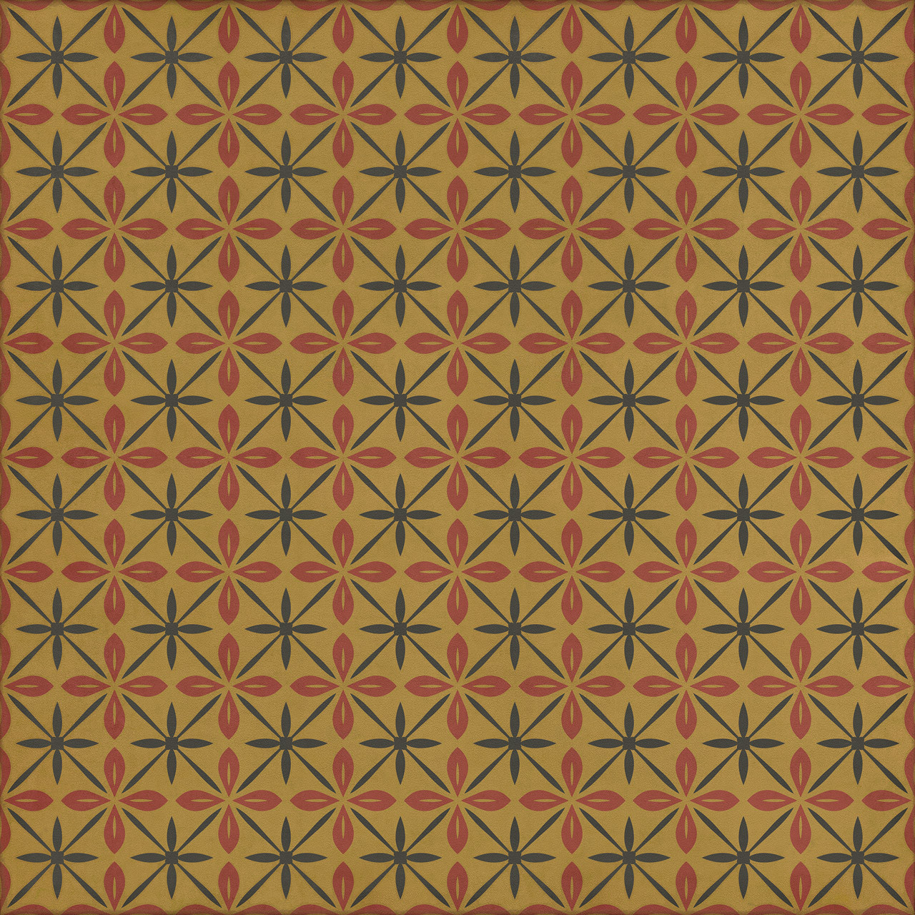 Pattern 81 The Courtside Stop - vinyl floor cloth sizes 60x60, 72x72