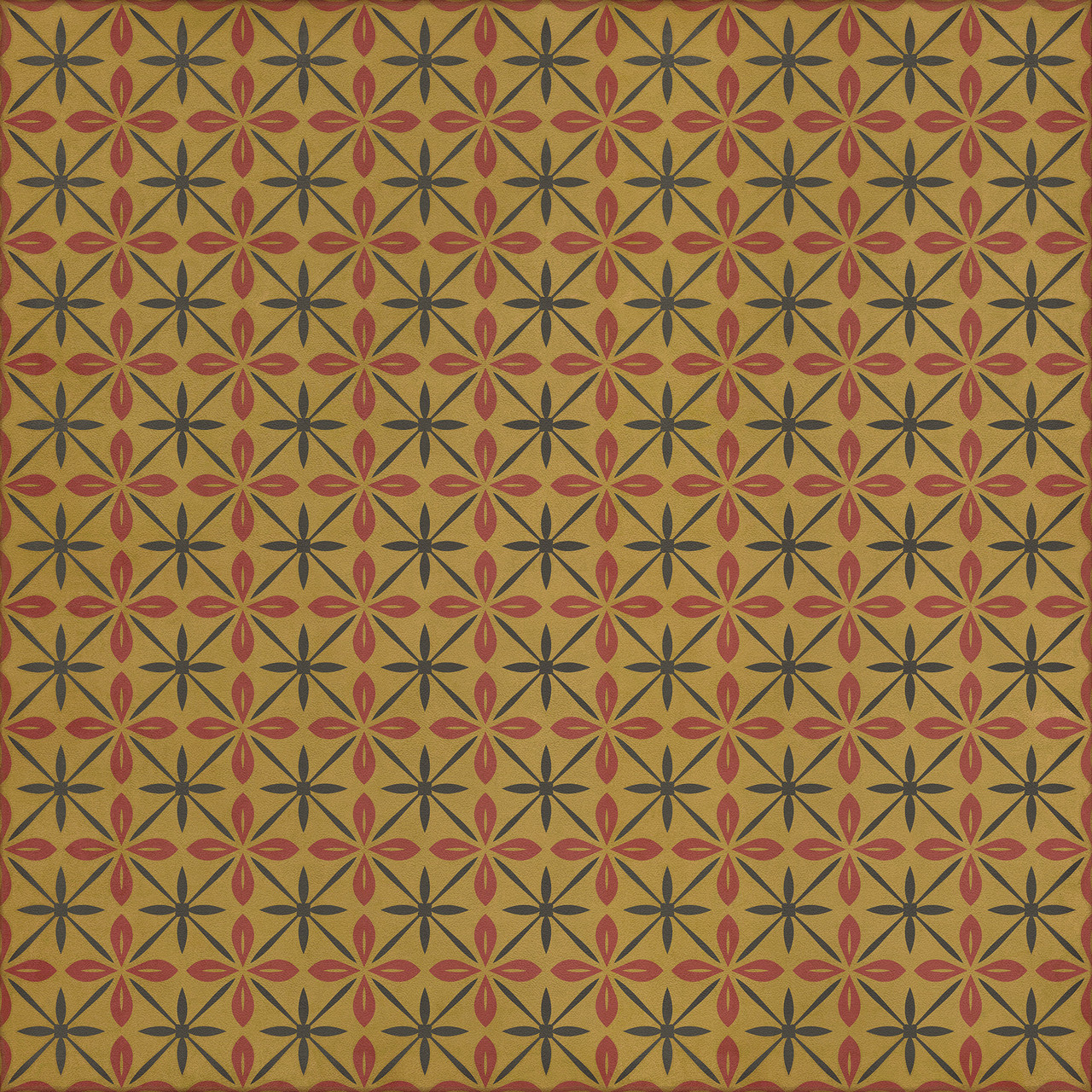 Pattern 81 The Courtside Stop - vinyl floor cloth size 84x84
