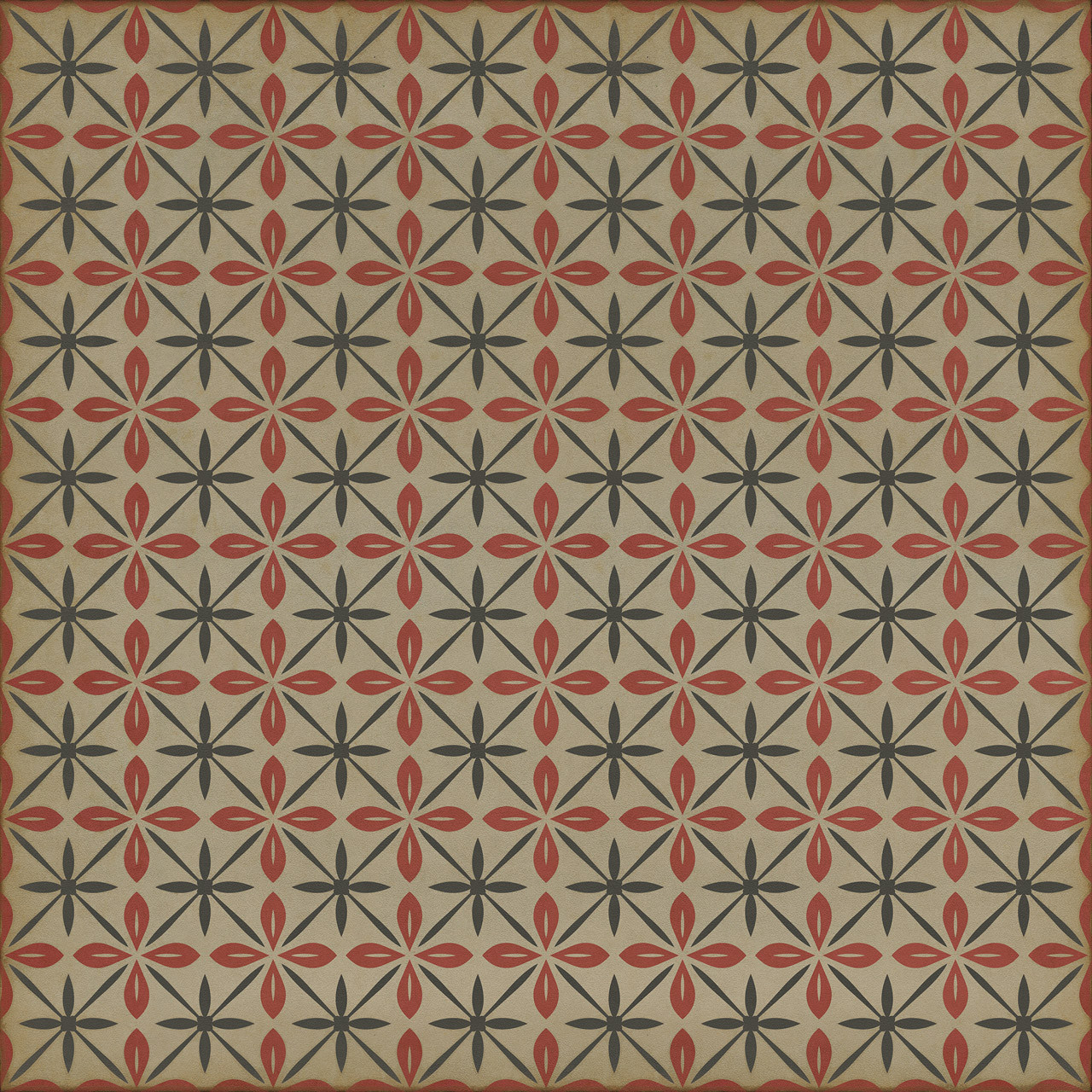 Pattern 81 The Soda Jerk - vinyl floor cloth sizes 60x60, 72x72