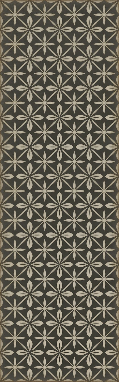 Pattern 81 Uptown Diner - vinyl floor cloth sizes 24x77, 30x96, 26x83, 36x115