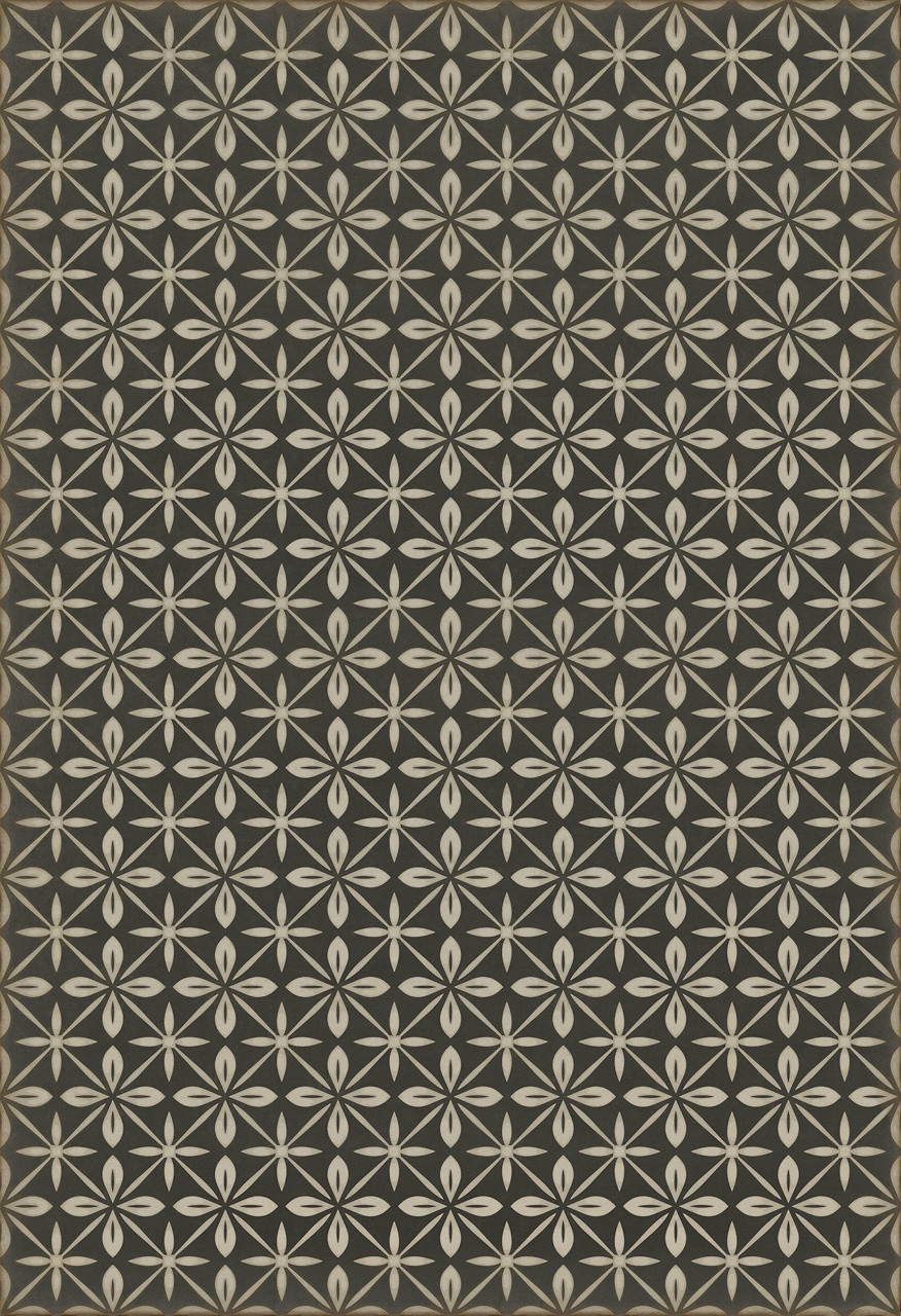 Pattern 81 Uptown Diner - vinyl floor cloth sizes 52x76, 70x102