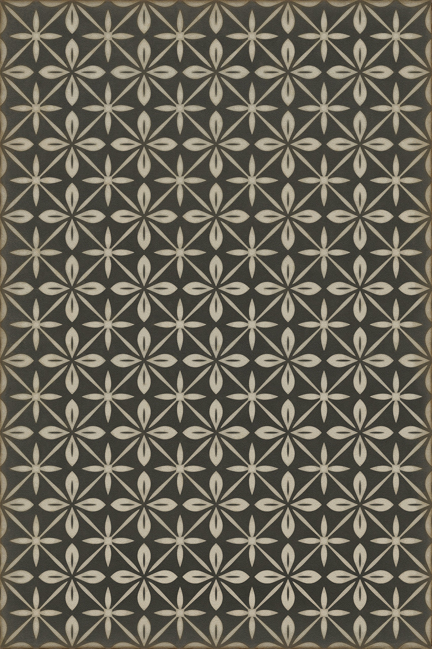 Pattern 81 Uptown Diner - vinyl floor cloth sizes 20x30, 24x36, 30x44, 38x56