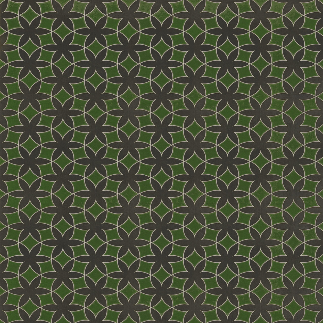 Pattern 79 How Green was my Valley - vinyl floor cloth sizes 84x84, 96x96, 120x120