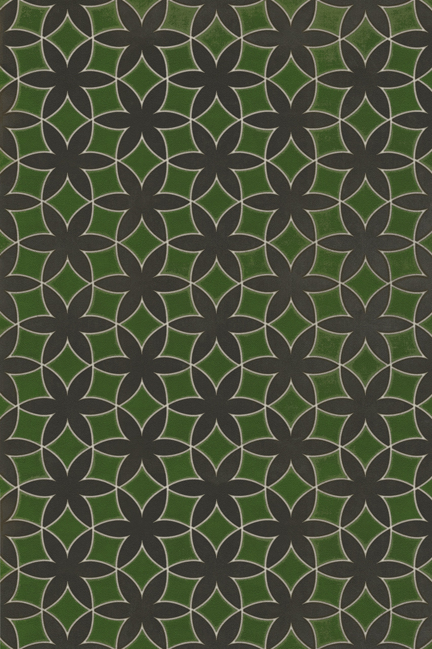 Pattern 79 How Green was my Valley - vinyl floor cloth sizes 20x30, 24x36, 30x44, 38x56