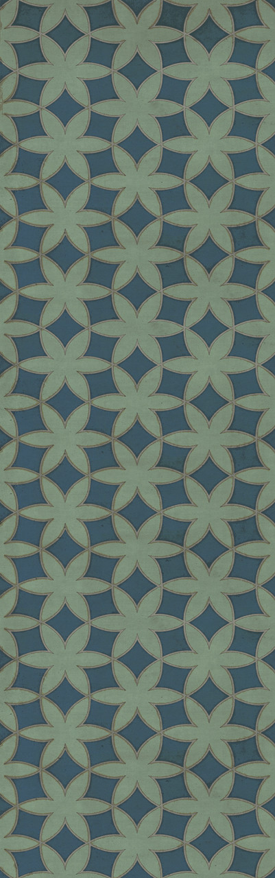 Pattern 79 Singing in the Rain - vinyl floor cloth sizes 26x83, 36x115