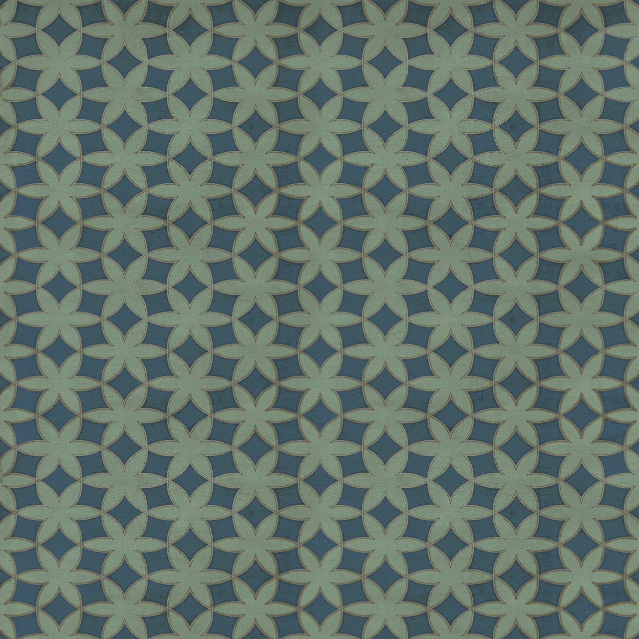 Pattern 79 Singing in the Rain - vinyl floor cloth sizes 84x84, 96x96, 120x120