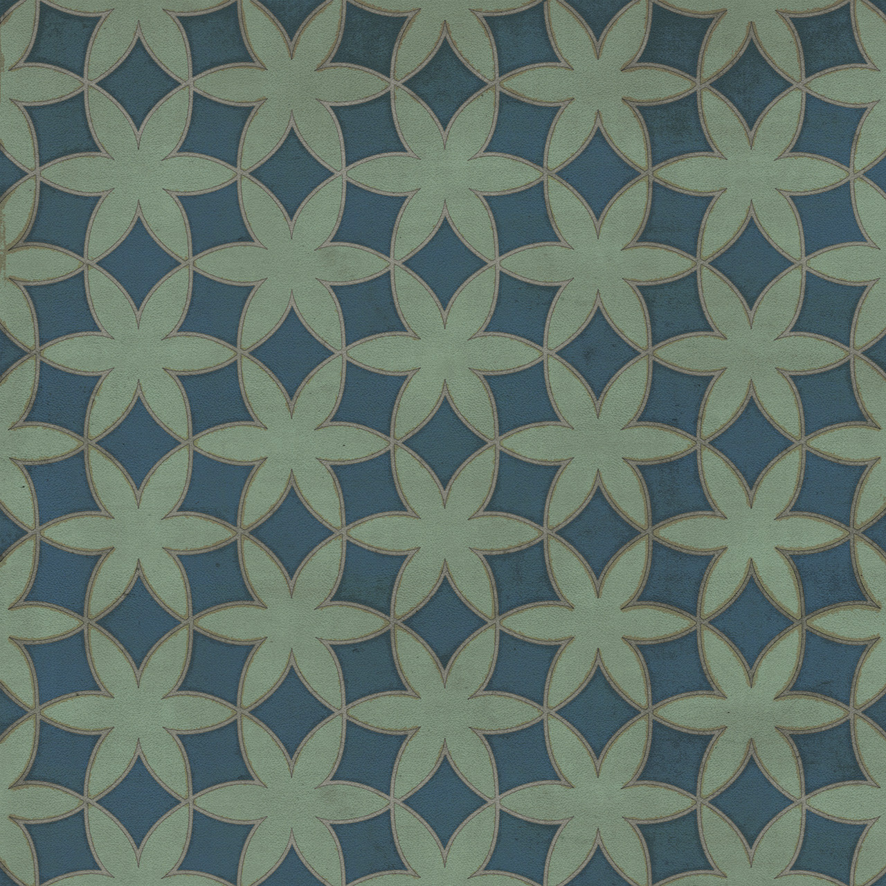 Pattern 79 Singing in the Rain - vinyl floor cloth sizes 36x36, 48x48