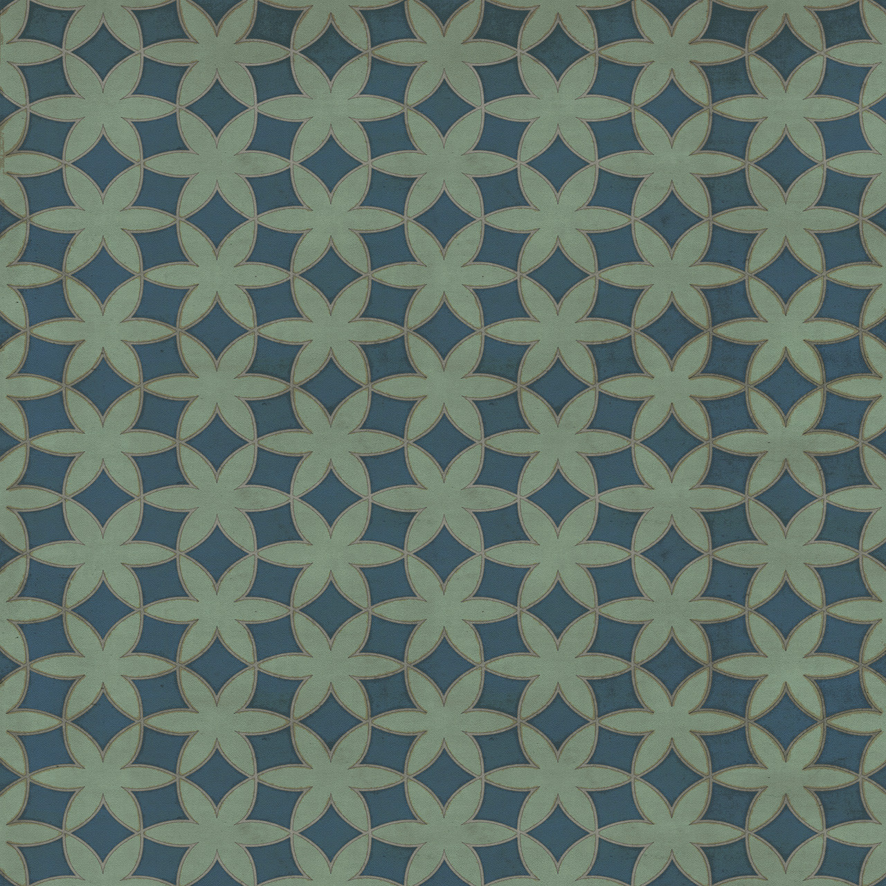 Pattern 79 Singing in the Rain - vinyl floor cloth sizes 60x60, 72x72