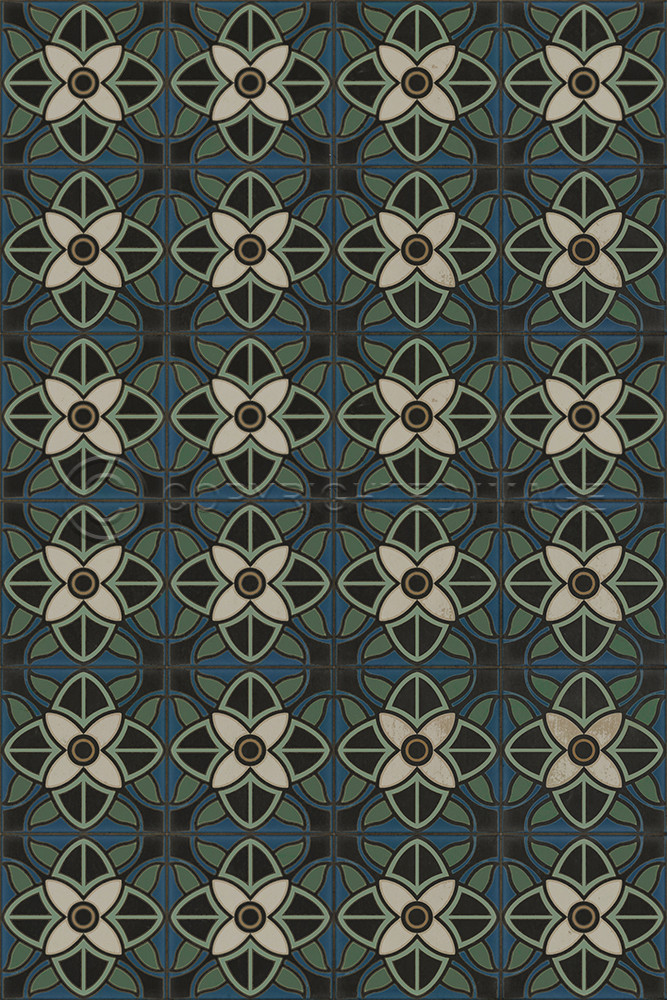Pattern 80 Bette Davis - vinyl floor cloth sizes 20x30, 24x36, 30x44, 38x56