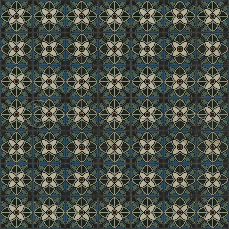 Pattern 80 Bette Davis - vinyl floor cloth sizes 84x84, 96x96, 120x120