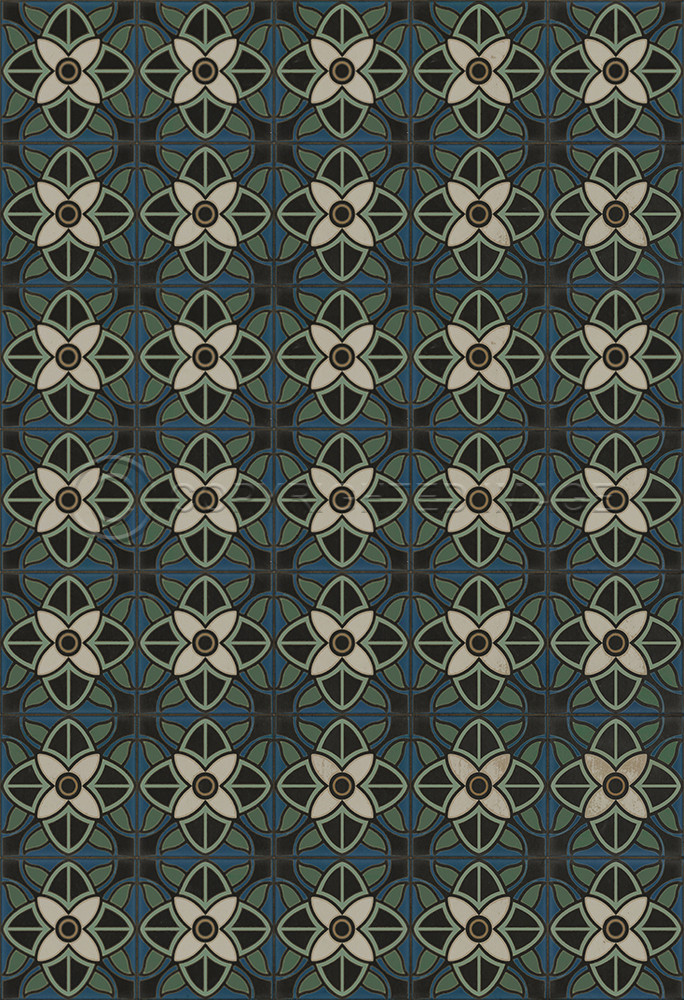 Pattern 80 Bette Davis - vinyl floor cloth sizes 52x76, 70x102