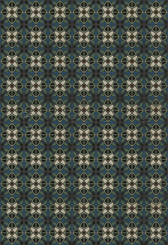 Pattern 80 Bette Davis - vinyl floor cloth sizes 96x140, 120x175