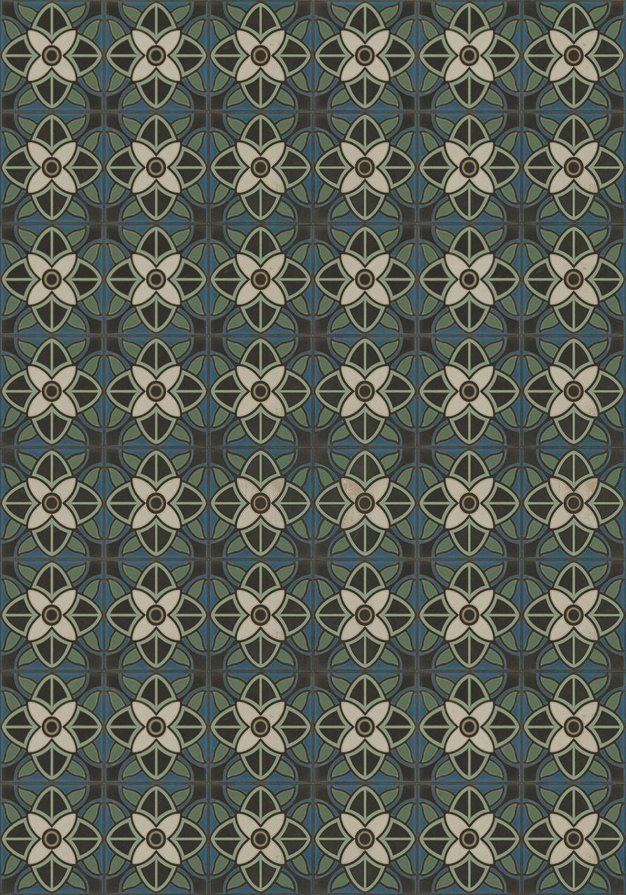 Pattern 80 Bette Davis - vinyl floor cloth size 84x120