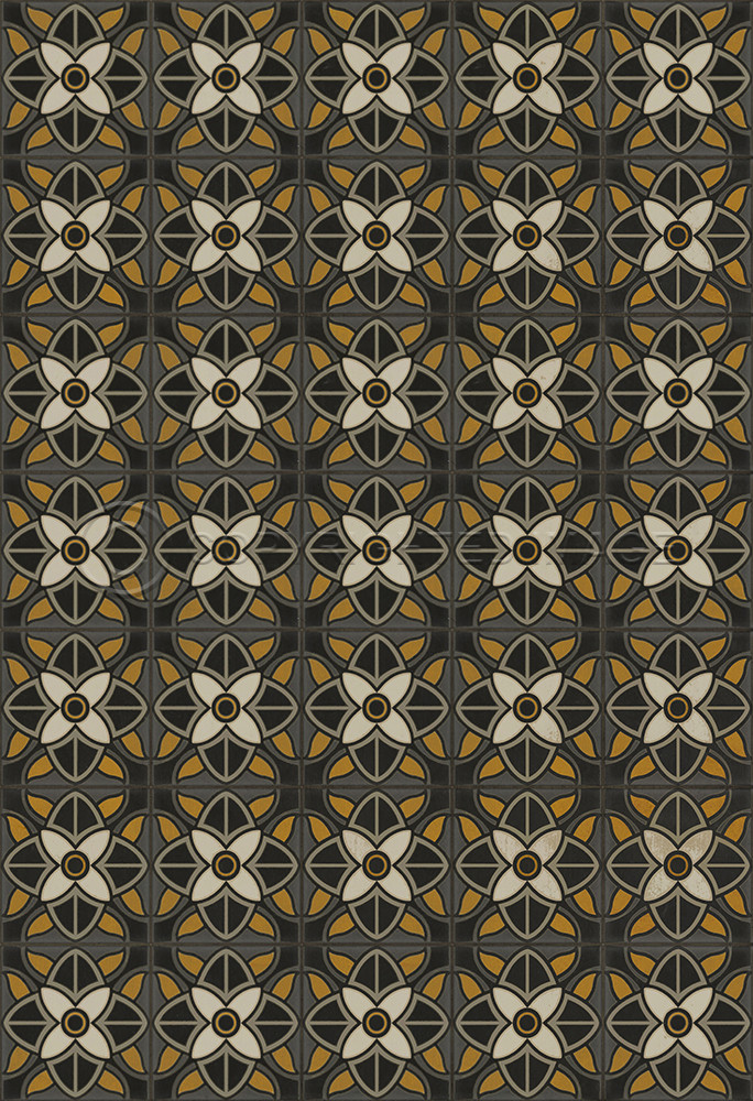 Pattern 80 Greta Garbo - vinyl floor cloth sizes 52x76, 70x102