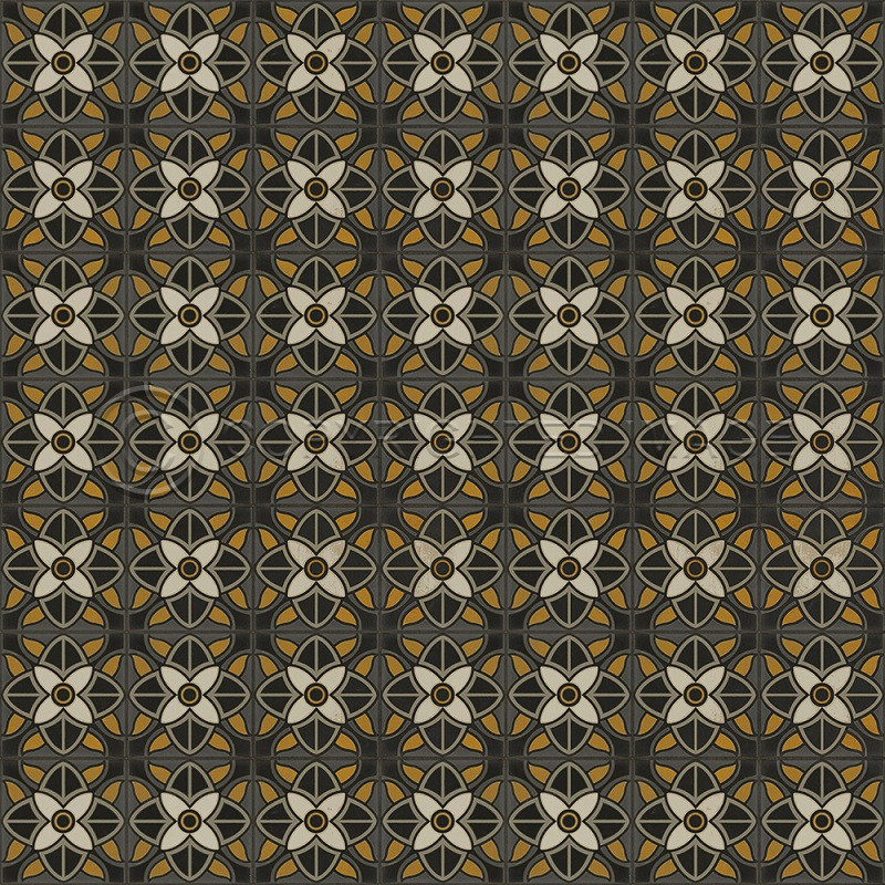 Pattern 80 Greta Garbo - vinyl floor cloth sizes 84x84, 96x96, 120x120
