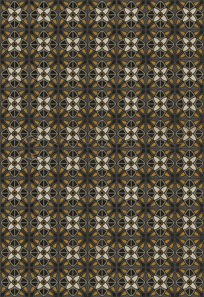 Pattern 80 Greta Garbo - vinyl floor cloth sizes 96x140, 120x175