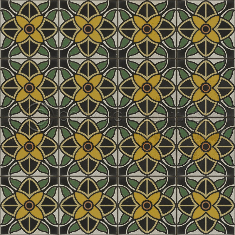 Pattern 80 Jean Harlow - vinyl floor cloth sizes36x36, 48x48