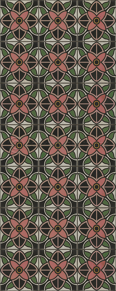 Pattern 80 Shirley Temple - vinyl floor cloth sizes 30x75, 36x90