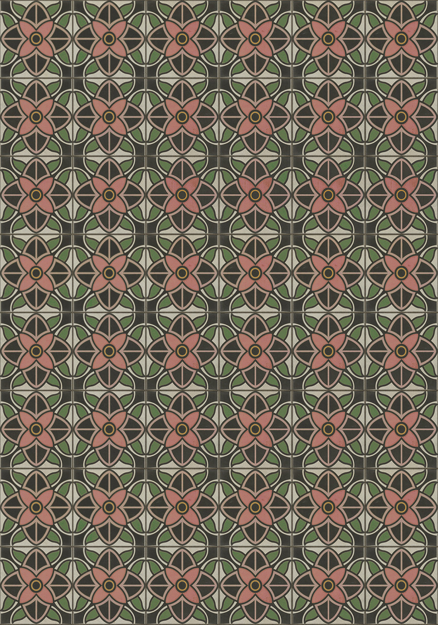Pattern 80 Shirley Temple - vinyl floor cloth size 84x120